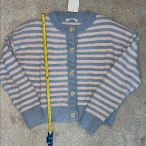 Striped Blue and Pink Women's Sweater
